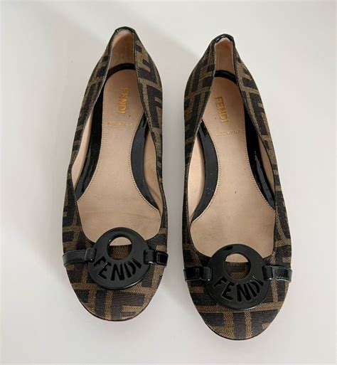 fendi donna logo|fendi flats.